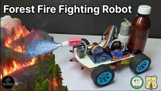 DIY Fire Fighting Robot using Arduino  |  Auto Fire Chaser and Extinguisher