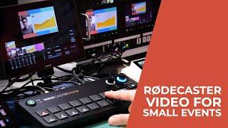 Filming small conferences with the RØDECaster Video