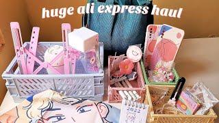 [unboxing asmr]huge aesthetic ali express haul|stationery,jewelry,laptop accessories|cute aesthetic