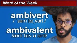 ambivalent, ambivert  | Word of the Week 8