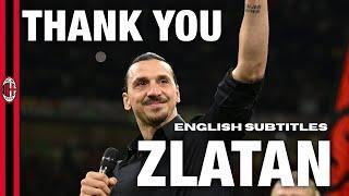 Zlatan Ibrahimovic Retirement Speech with english subtitles