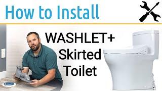 How to Install a TOTO Skirted toilet | TOTO WASHLET+