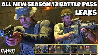 SEASON 13 Battle Pass Character + Weapon Maps Leaks CODM | Cod Mobile S13 Leaks | CODM S13 Leaks