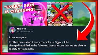 MiniToon Is Changing Almost *EVERY SINGLE* PIGGY SKIN! (REDESIGNING)