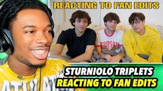 STURNIOLO TRIPLETS REACTING TO FAN EDITS + OUR VIRAL MOMENTS
