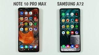 Samsung A72 vs Redmi Note 10 Pro Max Speed Test & Camera Comparison