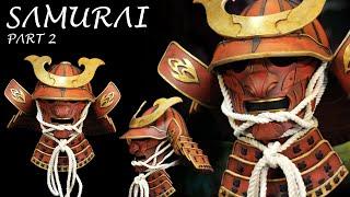 How to Make a Samurai Helmet / Kabuto out of Foam - Free Templates - Samurai Cosplay Armor Part 2