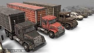 Rusty Cars Pack for Unity3d Asset Store V4