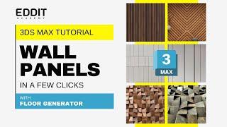 3 Unusual Ways to Use Floor Generator in 3ds Max for Unique Wall & Tile Effects!