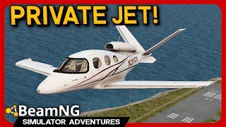 TINY Private Jet in BeamNG! - Cirrus Vision SF-50 Mod