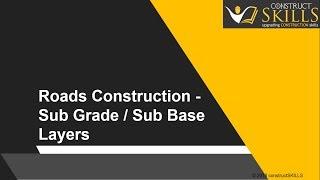 33 03a N Road Construction Sub-base and Sub-grade