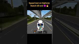 speed test on highway ️#hack #kikv #shorts #busgame