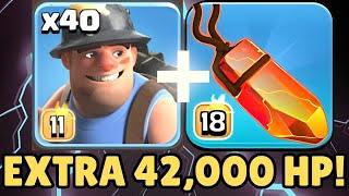 42,000 EXTRA HP?! MASS MINERS Are UNSTOPPABLE! | Clash of Clans