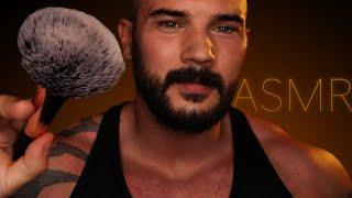 Gentle Skin Brushing ASMR  Head Massage - Male ASMR for Sleep - Safe ASMR