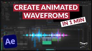 HOW create REACTIVE Audio SPECTRUM Waveform Effects | Adobe After Effects