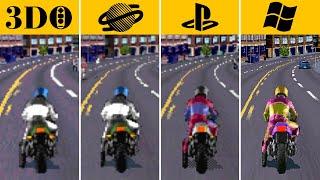 Road Rash (1994) PS1 vs PC vs Sega Saturn vs 3DO | Graphics Comparison