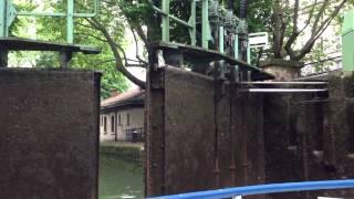 Lock opening in Canal St-Martin Paris