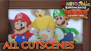 Mario + Rabbids - Donkey Kong Adventure: All Cutscenes The Movie HD