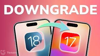 How to Downgrade iOS 18 to iOS 17 (Full Guide) - Not Data Loss | 2024 Aug