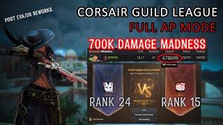 BDO PVP - GUILD LEAGUE 700K DAMAGE - CORSAIR AWAKEN 840 AP - (Post DR/EVA Change) FULL MATCH