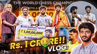 Gukesh receives Rs.1 crore (US$ 115,000) from his school | Vlog