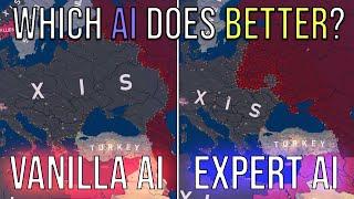 Expert AI vs Vanilla | HOI4 Double Timelapse