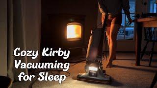 8 HOUR Kirby Vacuuming in a Cozy Night Atmosphere | ASMR with Harman Pellet Stove for Deep Sleep