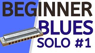 Beginner blues solo lesson 1: easy harmonica lesson for C blues harp