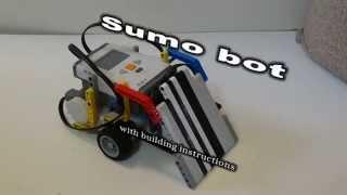 Lego Mindstorms Sumo bot (with LDD building instructions)