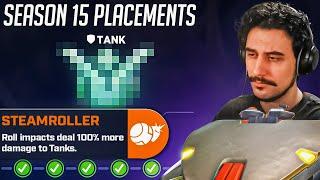 So I Did My Tank Placements in Season 15... (perks are CRAZY)