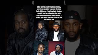 Kendrick Refused to Hop on Kanye’s Album Without THIS First! #kanyewest #kendricklamar #shorts