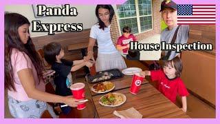 HOUSE INSPECTION DAY - ERICA and ETCHING COME AND TRYING PANDA EXPRESS 