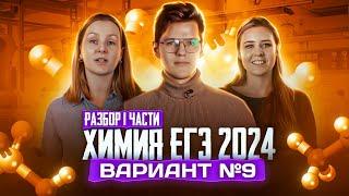 Вариант №9 ЕГЭ по ХИМИИ 2024, Степенин и Дацук | Анна, Влад и Варя с химфака МГУ