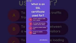  What's an SSL Certificate? #gk #quiztime