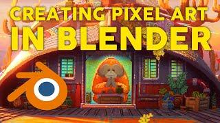 My Process for creating pixel art scenes in Blender