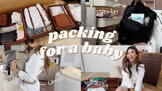 Pack with me for our first trip with a baby! What to pack for a newborn, baby travel must haves