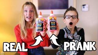 REAL vs PRANK SLIME CHALLENGE!!!