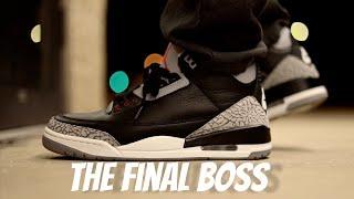 2024 Air Jordan 3 Black Cement comparison and On Foot compared with UA