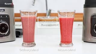 Kuvings Vacuum blender VS Ordinary blender comparison : Discoloration / layer separation