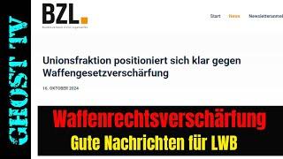 CDU positioniert sich gegen die Waffenrechtsverschärfung - Gute Nachricht für LWB #bzl