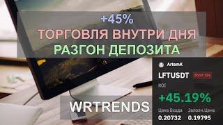 +45% - ТОРГОВЛЯ ВНУТРИ ДНЯ. РАЗГОН ДЕПОЗИТА.