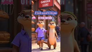 FISH and CHIPS: Otter Edition PT 5 | Otter PARODY #shorts #funny #animation #uk