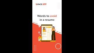 Words to avoid in a resume | FACE Prep #shorts