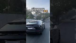 Lamborghini Urus with Loud Novitec Exhaust in Chennai roads #shorts