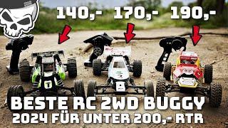 Der Beste 2WD RC Buggy 2024 unter 200 Euronen Tamiya vs KYosho vs Carson