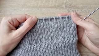 Узор спицами по кругу. Knit Solo