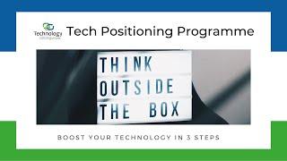 Webinar | Boost your Technology in 3 steps | Tech Positioning Programme