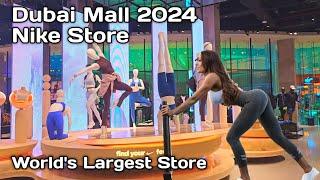 World's Largest Nike Store in Dubai Mall 2024 | Shoes Collection's and Prices [4K]