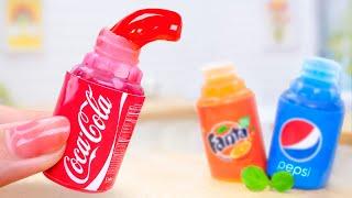 Sweet Miniature Coca Cola Frozen Honey Jelly Decorating - Tiny Dessert Design by Mini Yummy