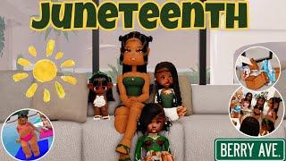 JUNETEENTH SUMMER COOKOUT! *POOL, FIREWORKS* FT.@Mimi4kstreams  Berry Ave Family Roleplay #berryave